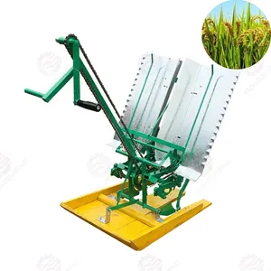 High Efficiency Mini Manual Paddy Seed 2 Rows RicePlanter Transplanter Philippines Vietnam Thailand Rice Planting Machine