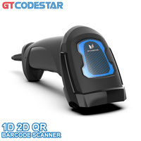 Escáner de código de barras 2D portátil GTCODESTAR C 2,4G Lector de código QR Escáner de código de barras USB con cable 1D para escaneo de código de barras de precio