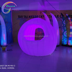 DJ Inflatable Studio Gian Hàng/Inflatable Lều Tuyết Dome Tent Với LED Ánh Sáng - Product Image 4