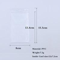 Sac en PVC transparent personnalisé avec logo OEM pour la pêche en lac et en rivière, pour émerillons, anneaux brisés, ciseaux et plus, faible MOQ, Chine