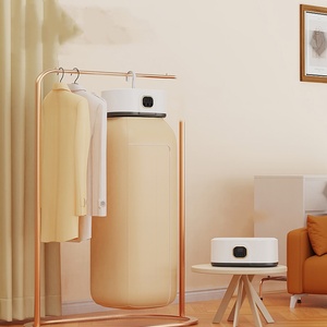 <b>Smart</b> Portable Clothes Dryer Folded <b>Remote</b> <b>Controlled</b> Safe Warm Home Laundry Dryer with Timing for Travel - Product Image 5