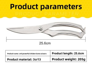 <span class=keywords><strong>Ciseaux</strong></span> à volaille robustes en acier inoxydable 3CR13, <span class=keywords><strong>ciseaux</strong></span> de cuisine pour couper les os de poulet, pour la maison, le barbecue, le camping, les restaurants - Product Image 5