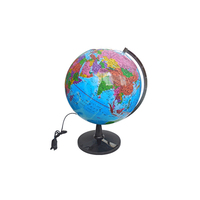 Modelo de ciencia y educación, globo plano, enseñanza geométrica, mapa del mundo interactivo, venta al por mayor