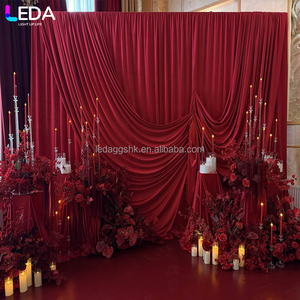 LEDA Wedding Party Event Decor & Supplies Silver Square Metal Height-adjustable <b>Backdrop</b> <b>Stand</b> - Product Image 1