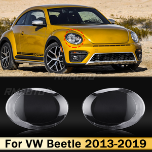 2PCS Car Headlights Cover <b>Shell</b> Transparent Lens Lamp Shade Head <b>Light</b> Lamp Cover Lampshade for Volkswagen VW Beetle 2013-2019 - Product Image 1
