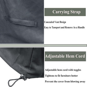 Housses <span class=keywords><strong>de</strong></span> <span class=keywords><strong>chaise</strong></span> <span class=keywords><strong>de</strong></span> <span class=keywords><strong>jardin</strong></span> imperméables en tissu Oxford 600D, housses <span class=keywords><strong>de</strong></span> mobilier <span class=keywords><strong>de</strong></span> <span class=keywords><strong>jardin</strong></span> <span class=keywords><strong>pour</strong></span> chaises d'extérieur - Product Image 2