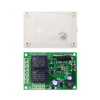 Interrupteur de télécommande sans fil RF EV1527, 433Mhz, 2ch, récepteur, Module de relais, transmetteur de télécommande, moteur, 6V, 12V, 24V
