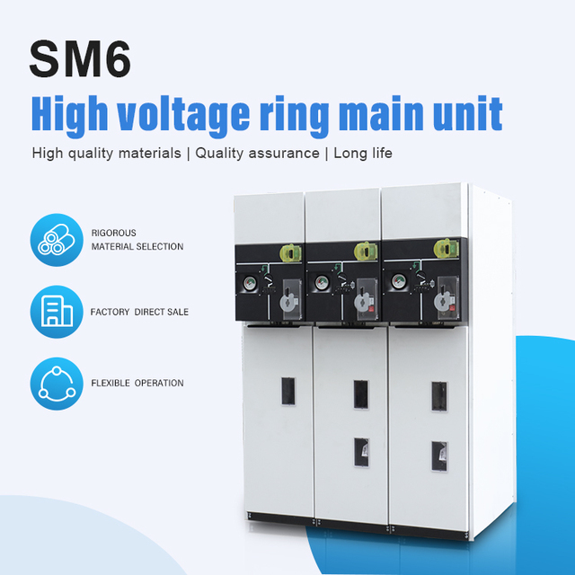 SM6 RMU Ring Main Unit SF6 Gas Insulated Switchgear GIS Distribution Pane10KV 11KV 12KV 24KV