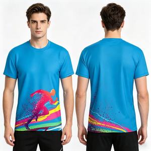 เสื้อยืดวิ่งมาราธอนขายส่ง เสื้อยืดพิมพ์ลายโฆษณา 3 มิติ เสื้อยืดโพลีเอสเตอร์ เสื้อยืดเปล่าสำหรับสกรีนโลโก้ เสื้อยืดซับลิเมชั่น - Product Image 1