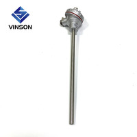 Sonda RTD WZP SS304 SUS310S PT100 PT1000 con Termowell para Sensor de Temperatura