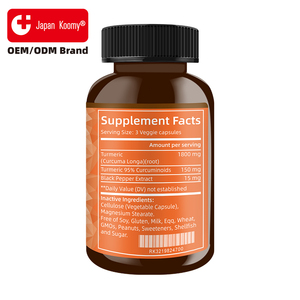 Complément personnalisé de curcuma et curcumine Shecome avec soutien articulaire à base de plantes pour adultes – Capsules de curcuma et curcumine - Product Image 3
