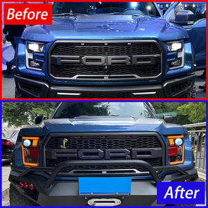 Phare LED AURON DRL pour Ford Raptor F150 2015-2020, accessoires automobiles, 36W 6000K, ajustement universel, phare avant OE - Product Image 5