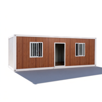 Villa Contenedor Desmontable y Transpirable, Equipada con Muebles, con Acabado de Madera, para Glamping, Resorts y Alquiler Airbnb