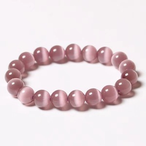 Natural Olho de Gato Cristal Pulseira Frisada Unisex Ágata Bohemia Estudante Namorada Presente Moda Todo o jogo Vermelho Branco Azul Verde - Product Image 5