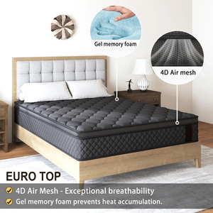 Matelas en mousse compressée respirant King Size pour chambre d'hôtel, faible MOQ, 1 pièce, vente en gros d'usine, épaisseur 30 cm, compact - Product Image 5