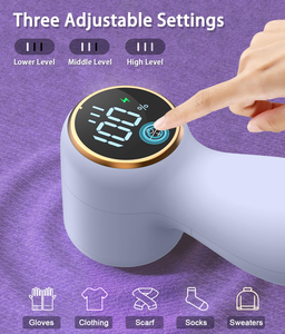 เครื่องกำจัดขุยผ้าไฟฟ้าแบบมืออาชีพ 6 ใบมีด กำจัดขุยผ้าขนสัตว์ แบบชาร์จไฟได้ พร้อมหน้าจอ LCD - Product Image 5