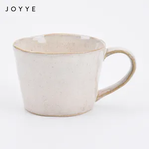 Joyye豪华时尚活性釉面茶杯陶瓷300毫升，带手柄的北欧茶杯
