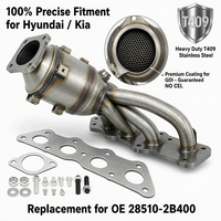 Collecteur d'échappement avec catalyseur pour Hyundai Accent Veloster Kia Rio Soul 1.6L 2012-2017 OE 28510-2B400 285102B400 Sans voyant d'avertissement (CEL)