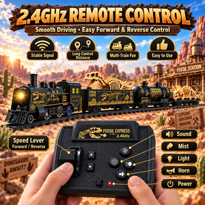 2026 New SJY-LM09 1:87 2.4G RC <b>Train</b> with Railway tracks set Spray Steam LED soft light 80 Mins Playtime Christmas Toys Gift - Product Image 1