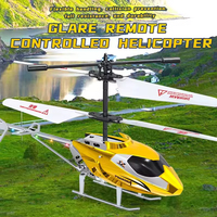 Hélicoptère télécommandé infrarouge 2.5CH avec avions de contrôle à éclairage coloré