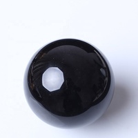Boule de cristal en obsidienne noire, boule de décoration en verre, boule de presse-papier, vente en gros, Mh-bl104