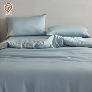 Bán buôn tùy chỉnh hiện đại phong cách tre Khăn trải giường thiết lập duy nhất đôi hoặc Vua Kích thước ngủ Viện trợ được trang bị phẳng Duvet cover bộ đồ giường - Product Image 3