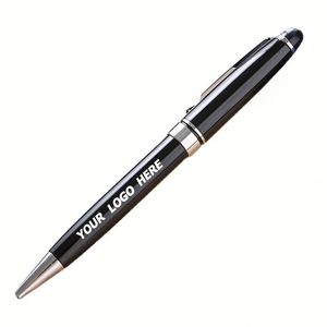 Bolígrafos de Metal Negro Premium - Grabado Personalizado para Regalos Empresariales y Promociones - Product Image 1