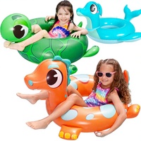 Lot de 3 flotteurs gonflables personnalisés en gros, directement de l'usine, motifs dinosaure, tortue, dauphin, 32 pouces, pour enfants et tout-petits, pour la plage