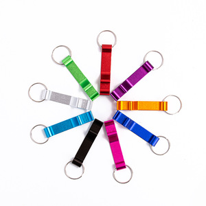 Porte-clés décapsuleur en alliage d'aluminium avec logo personnalisé CCH, cadeau publicitaire promotionnel - Product Image 1
