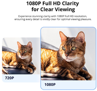 Caméra de sécurité intelligente HD intérieure AIsmartlink SONOFF CAM-S2, moniteur pour bébé et animaux de compagnie avec détection de mouvement