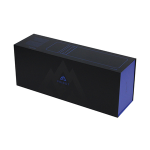 Wholesale Custom Lid Rigid Magnetic Closure Gift <b>Box</b> Packaging Large Luxury <b>Foldable</b> Black Magnetic Gift <b>Box</b> - Product Image 3