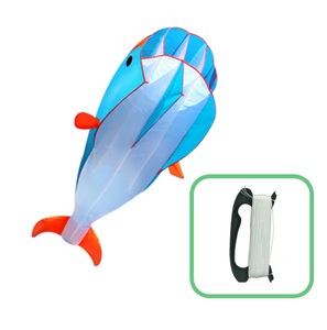 New Product Amazon large soft Dolphin Kids Kite Toys 3d stereo new dolphin soft kite