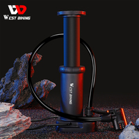 WEST BIKING – pompe à vélo Portable de 120psi, Mini pompe à vélo solide et Durable de haute qualité