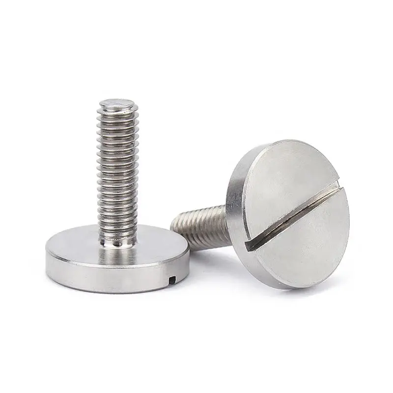 Prezzo di fabbrica DIN921 GB833 A2 A4 in acciaio inox scanalato grande testa di formaggio piatto vite macchina