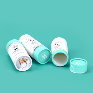 Poudre de blanchiment des dents cosmétique, Design de luxe personnalisé, cylindre cadeau de soins de la peau, emballage en tube de carton - Product Image 2