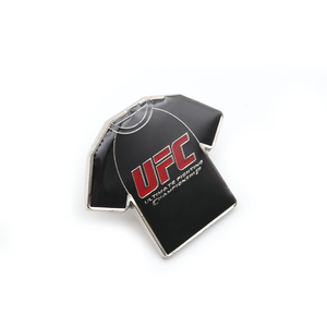 Custom <strong>UFC</strong> Style T-Shirt Shape Metal Lapel Pin Promotional Enamel Badges for Sports Events - Product Image 2