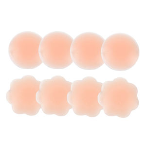 Cubrepezones Personalizados Tipo Empanada, Buen <span class=keywords><strong>Precio</strong></span>, Reutilizables, Lavables, Transpirables, de Silicona, Adhesivos para Mujer - Product Image 1