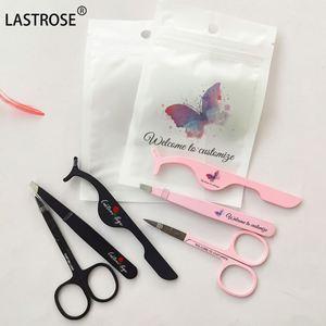 Juego de Herramientas para Pestañas de Marca Privada, Color Rosa, Acero Inoxidable, Pinzas para Pestañas con Logotipo Privado, Aplicador, Tijeras para Cejas, Rizador, Estuche - Product Image 3