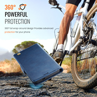 Étui portefeuille porte-cartes AutSpace pour Samsung S26 Ultra S25 Ultra S24 Plus S23 FE avec blocage RFID, en cuir, avec support rabattable