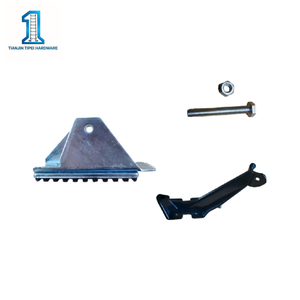 Pièces de marchepieds métalliques industriels : Pieds de marchepieds à trou rond avec vis réglables pour <span class=keywords><strong>support</strong></span> - Product Image 3