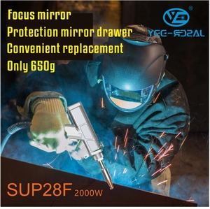 NOUVEAU 2000W SUP28T Tête de soudage laser refroidie par air Pistolet de soudage de qualité industrielle préféré pour le traitement des métaux - Product Image 5
