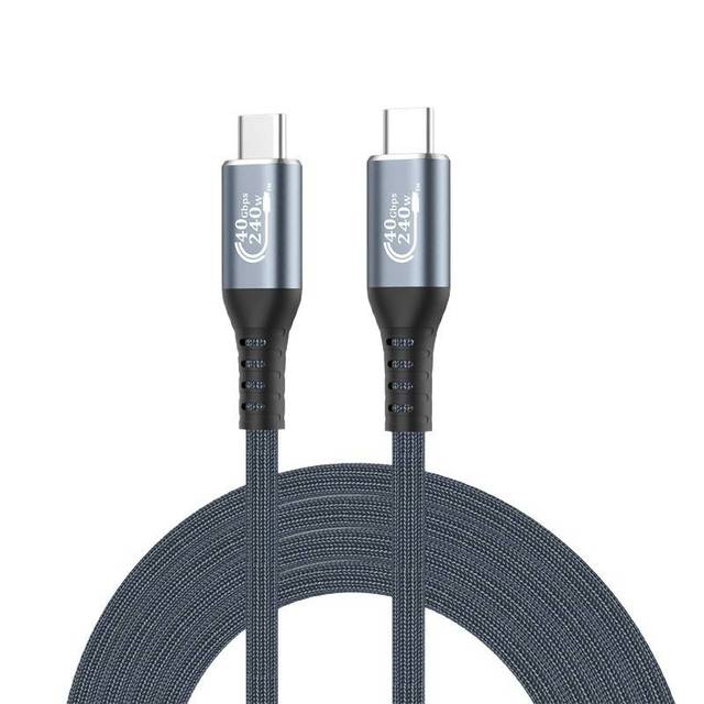 USB4 Full-Featured Type-C Data Cable 4K 8K, 60Hz 240W Fast Charging 80Gbps Compatible with Thunderbolt 5 / 4