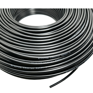 Cable Coaxial <span class=keywords><strong>RG58</strong></span>/<span class=keywords><strong>AU</strong></span> RF de Cobre Puro Negro de Baja Pérdida para WiFi, 50 Ohm, Cable Coaxial RF <span class=keywords><strong>RG58</strong></span> para CCTV, Audio Flexible para GPS - Product Image 2