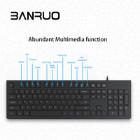 Clavier d'Ordinateur Personnalisé AZERTY Arabe Espagnol, Clavier à Membrane Ergonomique, Clavier et Souris sans Fil pour Ordinateur de Bureau et Portable PC