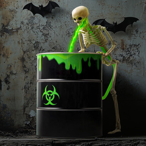 Décor de <span class=keywords><strong>squelette</strong></span> puking avec lumière noire et baril-<span class=keywords><strong>Squelette</strong></span> pré-installé Scary Spooky Gothic Skeleton Party <span class=keywords><strong>Deco</strong></span> - Product Image 5