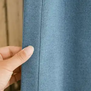 linen textured wholesale blackout fabric curtain fabric with 140cm width