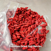 Bayas de Goji Orgánicas Premium, 500g por Bolsa, Superalimento Rico en Antioxidantes para Refrigerios Saludables y Aderezos para Smoothies