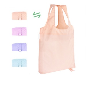Sac de courses pliable en polyester imperméable, écologique, bio, personnalisé avec logo, pour l'épicerie, fabriqué sur mesure - Product Image 1
