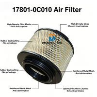 Filtre à air moteur haute performance 17801-0C010 AF26501 P902609 17801-0C020 pour pick-up diesel de taille moyenne, véhicule tout-terrain
