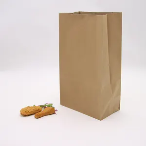 Kingwin kompost ierbare, recycelte, haltbare, braune Kraftpapier-Lunch beutel für Brot verpackungen zum Mitnehmen